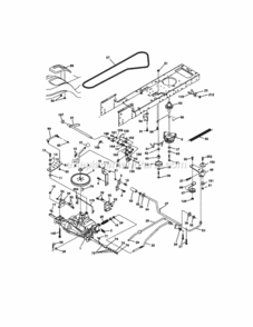 Page C Diagram and Parts List for 917272231  Craftsman Lawn Tractor