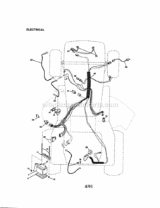 Page A Diagram and Parts List for 917272232  Craftsman Lawn Tractor