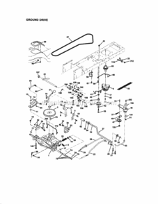 Page C Diagram and Parts List for 917272232  Craftsman Lawn Tractor