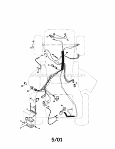 Page A Diagram and Parts List for 917272233  Craftsman Lawn Tractor