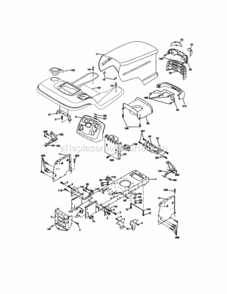 Page B Diagram and Parts List for 917272233  Craftsman Lawn Tractor