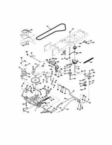 Page C Diagram and Parts List for 917272233  Craftsman Lawn Tractor