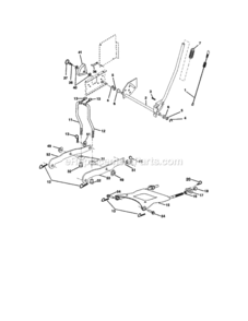 Page F Diagram and Parts List for 917272234  Craftsman Lawn Tractor