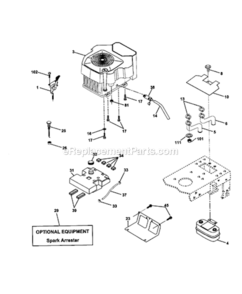 Part Location Diagram of 583695801 Husqvarna CONTROL.THROTTLE.KAWA