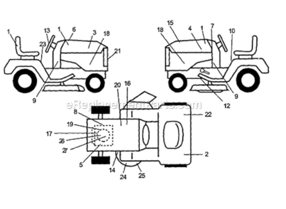 Part Location Diagram of 177915 Craftsman Decal, Engine