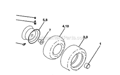 Page H Diagram and Parts List for 917272242  Craftsman Lawn Tractor