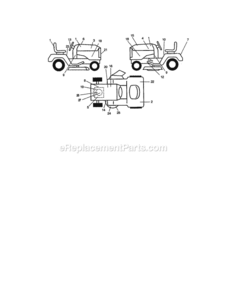 Page G Diagram and Parts List for 917272243  Craftsman Lawn Tractor