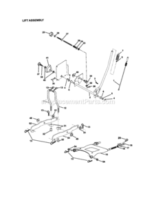 Page I Diagram and Parts List for 917272261  Craftsman Lawn Tractor