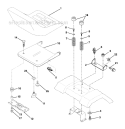 Seat Assembly Diagram and Parts List for 917272280  Craftsman Lawn Tractor