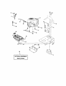 Page E Diagram and Parts List for 917272281  Craftsman Lawn Tractor