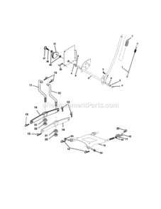 Page I Diagram and Parts List for 917272281  Craftsman Lawn Tractor