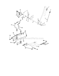 Page G Diagram and Parts List for 917272282  Craftsman Lawn Tractor