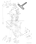 Mower Deck Diagram and Parts List for 917272350  Craftsman Lawn Tractor