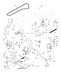 Ground Drive Diagram and Parts List for 917272350  Craftsman Lawn Tractor