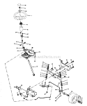 Steering Diagram and Parts List for 917272352  Craftsman Lawn Tractor