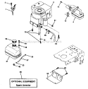 Engine Diagram and Parts List for 917272352  Craftsman Lawn Tractor