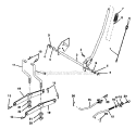 Llift Assembly Diagram and Parts List for 917272352  Craftsman Lawn Tractor