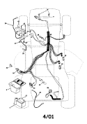 Part Location Diagram of 178437 Craftsman Ignition Harness