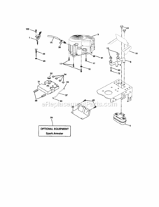 Page E Diagram and Parts List for 917272451  Craftsman Lawn Tractor