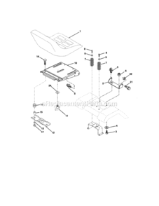 Page F Diagram and Parts List for 917272452  Craftsman Lawn Tractor
