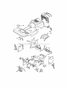 Page B Diagram and Parts List for 917272453  Craftsman Lawn Tractor