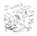 Ground Drive Diagram and Parts List for 917272673  Craftsman Lawn Tractor