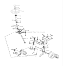 Steering Assembly Diagram and Parts List for 917272673  Craftsman Lawn Tractor