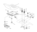 Seat Assembly Diagram and Parts List for 917272673  Craftsman Lawn Tractor