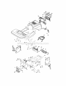 Page B Diagram and Parts List for 917272851  Craftsman Lawn Tractor