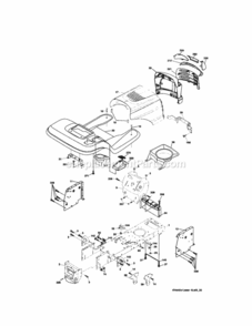Page B Diagram and Parts List for 917272860  Craftsman Lawn Tractor