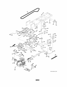 Page C Diagram and Parts List for 917272860  Craftsman Lawn Tractor