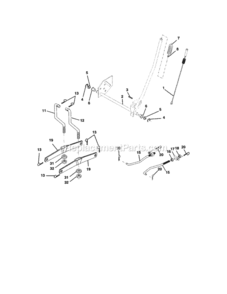 Page F Diagram and Parts List for 917272912  Craftsman Lawn Tractor