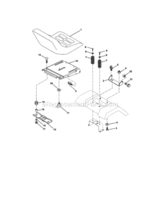 Page F Diagram and Parts List for 917272930  Craftsman Lawn Tractor