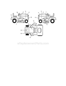 Page G Diagram and Parts List for 917272930  Craftsman Lawn Tractor