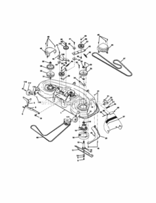 Page J Diagram and Parts List for 917272950  Craftsman Lawn Tractor