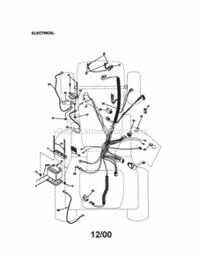 Page A Diagram and Parts List for 917272953  Craftsman Lawn Tractor