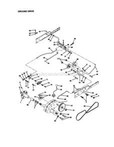 Page C Diagram and Parts List for 917272953  Craftsman Lawn Tractor