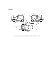 Part Location Diagram of 177629 Craftsman Decal, Engine