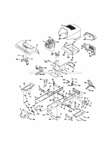 Page B Diagram and Parts List for 917272961  Craftsman Lawn Tractor