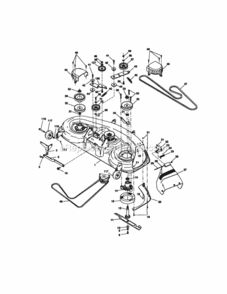 Page J Diagram and Parts List for 917272962  Craftsman Lawn Tractor