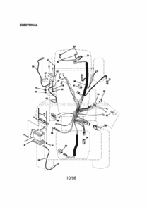 Page A Diagram and Parts List for 917273012  Craftsman Lawn Tractor