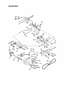 Page C Diagram and Parts List for 917273012  Craftsman Lawn Tractor