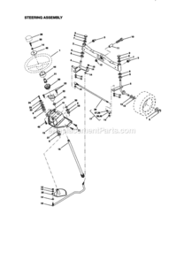 Page D Diagram and Parts List for 917273012  Craftsman Lawn Tractor
