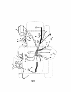 Page A Diagram and Parts List for 917273013  Craftsman Lawn Tractor