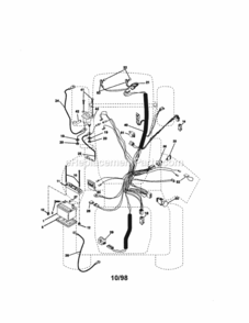 Page A Diagram and Parts List for 917273020  Craftsman Lawn Tractor