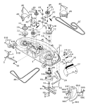 Mower_Deck Diagram and Parts List for 917273021  Craftsman Lawn Tractor