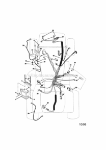 Page A Diagram and Parts List for 917273022  Craftsman Lawn Tractor