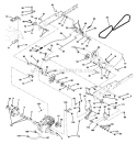 Ground Drive Diagram and Parts List for 917273023  Craftsman Lawn Tractor
