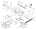 Lift Assembly Diagram and Parts List for 917273023  Craftsman Lawn Tractor
