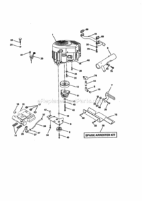 Page E Diagram and Parts List for 917273030  Craftsman Lawn Tractor